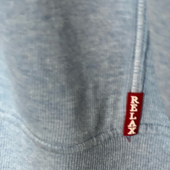 Tommy Bahama Men's Light Blue Mid Zip Knit Sweater - Picture 4 of 7